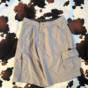 Burnside Men's Tan and Cream Shorts